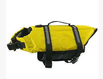 Reflective Pet Life Jacket Outdoor Safety Training Suit Swimwear Yellow - Shop at LoveMi