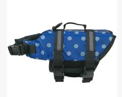 Reflective Pet Life Jacket Outdoor Safety Training Suit Swimwear - Blue Dot - View 1
