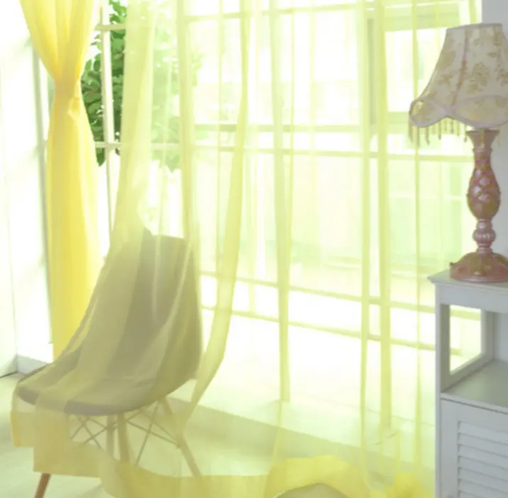 Curtains Solid Tulle Modern