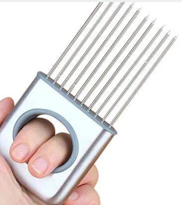 Multifunction Stainless Steel Onion Cutter Chopper Slicer Vegetable Cutting Loose Meat Lemon Tomato Slicing Gadget - Shop at LoveMi