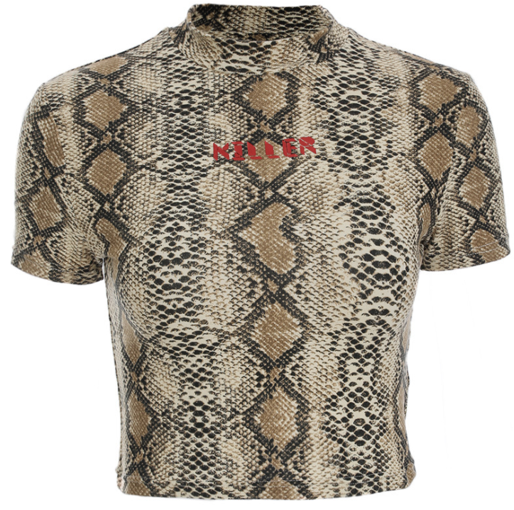 KILLER SNAKE O-NECK TOP