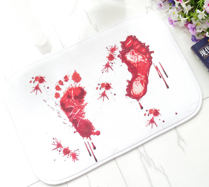 Blood footprint carpet