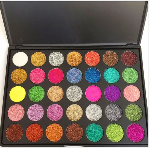 Glitter powder sequin eyeshadow New 35 color sequin eyeshadow glitter applicator - Shop at LoveMi