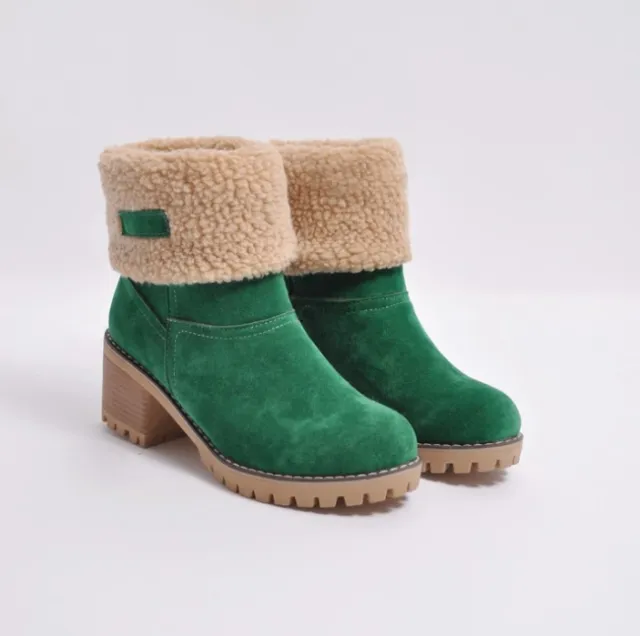 Female Winter Shoes Green - Shop at LoveMi