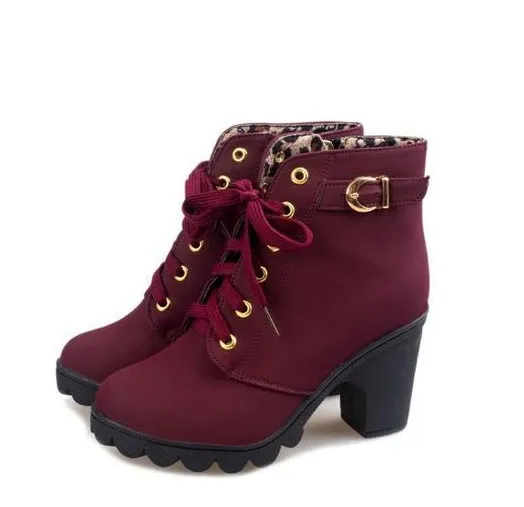 Europe and the United States autumn and winter high quality snow boots Red - Shop at LoveMi