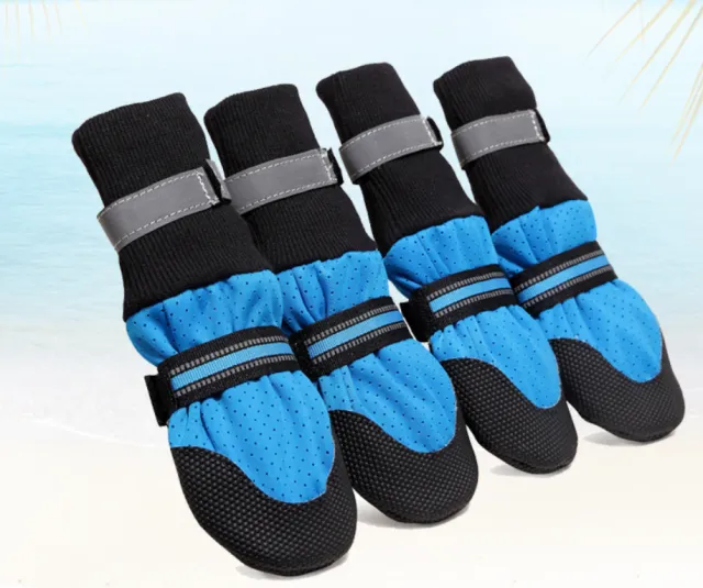 Pet Dog Shoes Anti slip Snow Pet Boots Blue - Shop at LoveMi