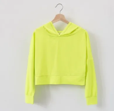 Fitness Yoga Tops Quick drying long sleeved T shirts Sports hooded blouses Yellow - Shop at LoveMi