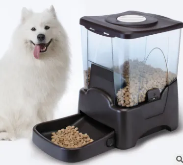 European and American explosion models Large capacity intelligent pet automatic feeder Smart pet supplies automatic feeder Black - Shop at LoveMi