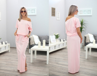 Amazon explosions Europe and the United States foreign trade summer side slit pocket loose dress