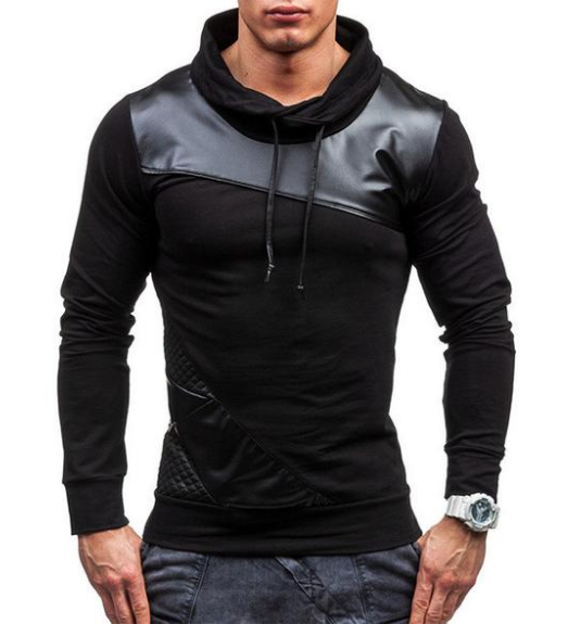 Leather Patchwork Shirt