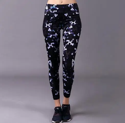 BARBOK Sports Leggings Yoga Pants Leggins Women Fitness Sportswear Gym Leggings Soft Flexible Running Exercise Workout Clothing - M-1