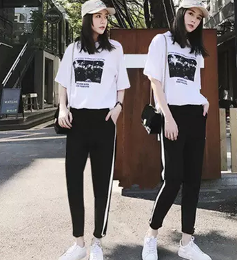 Casual loose short-sleeved trousers fashion two-piece suit