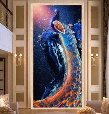 The Magical Peacock Diamond Painting 25X50 - Shop at LoveMi