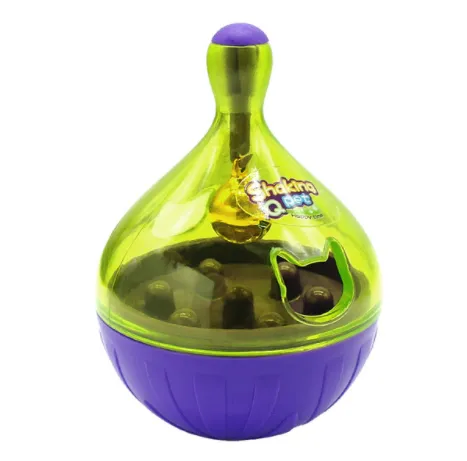 Interactive Cat IQ Treat Ball Toy Smarter Pet Toys Food Ball Food Dispenser For Cats Playing Training Small Purple Tumbler - Shop at LoveMi