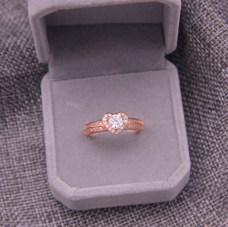 Diamond Rose Gold Ring Factory Direct One Generation