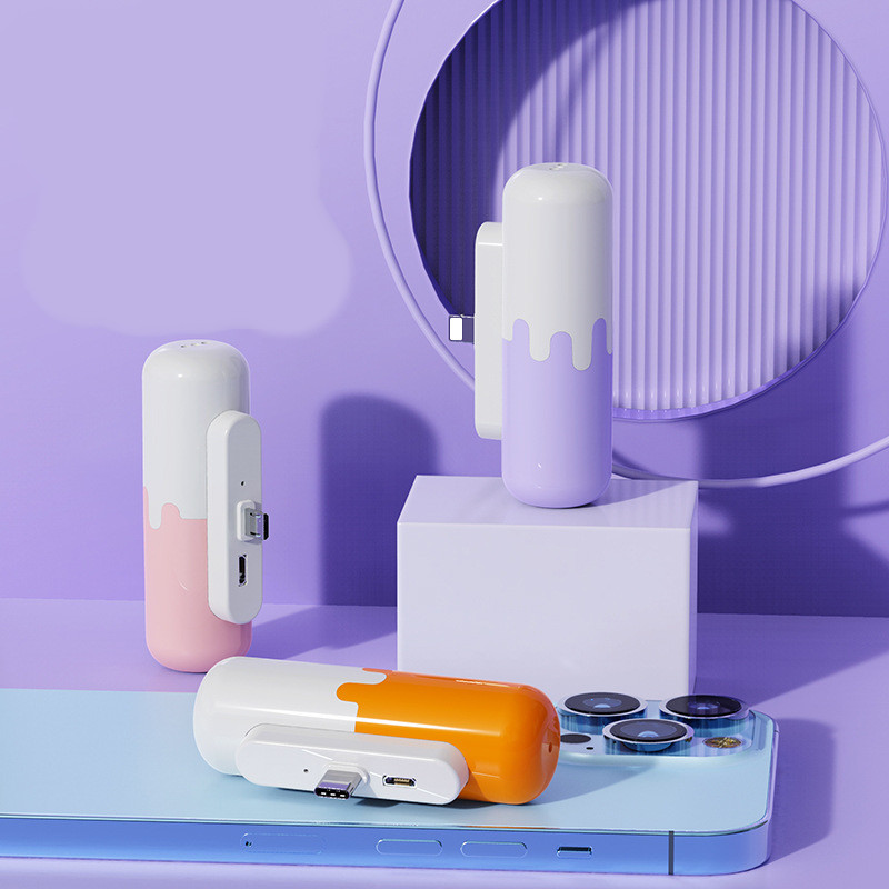Mini Emergency Pocket Wireless Capsule Fast Charging Mobile Power