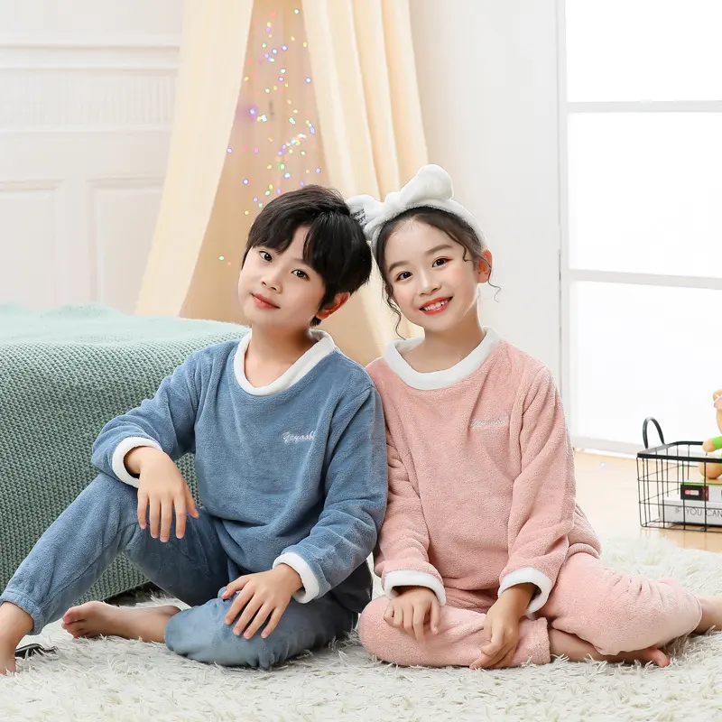 Children's Suits Autumn and Winter Velvet Men and Women