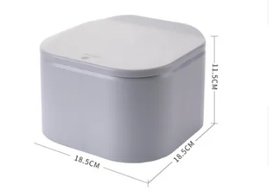 Eco friendly Mini Waste Bin Desktop Garbage Basket Grey - Shop at LoveMi