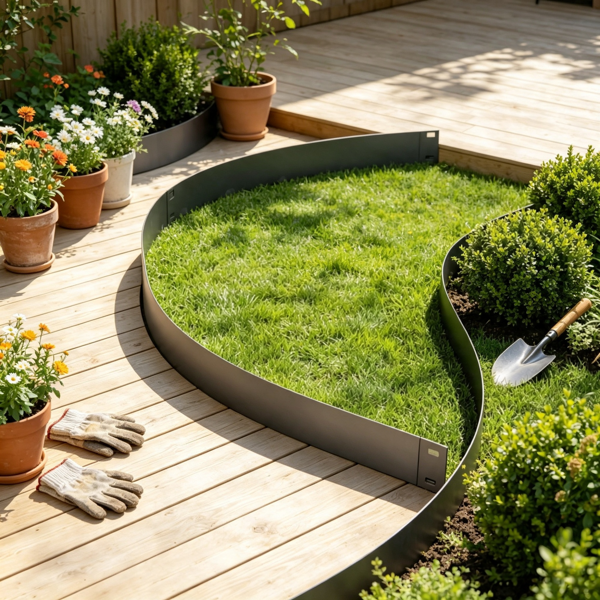 Galvanized Steel Landscape Edging, 5-Pack, picture 3 of 3