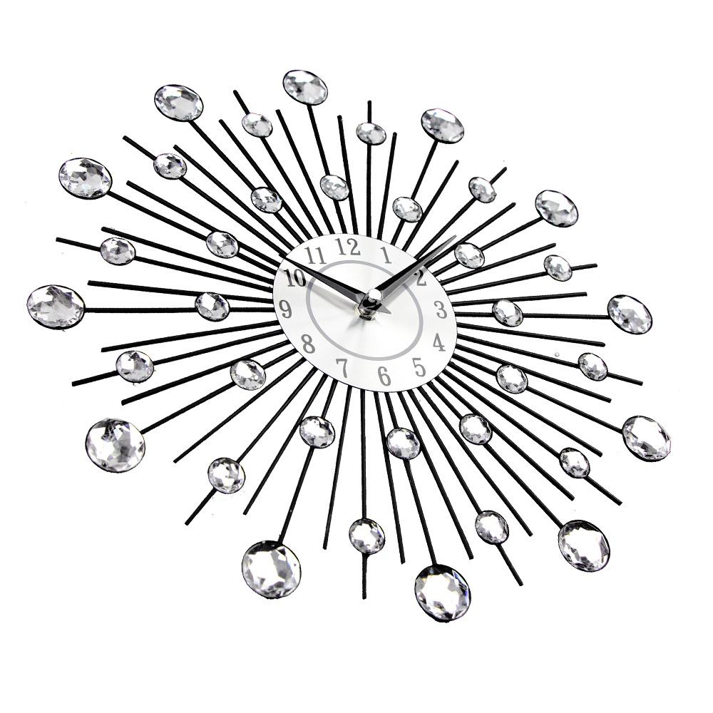 Round Metal Wall Clock, Silent Movement, picture 5 of 5