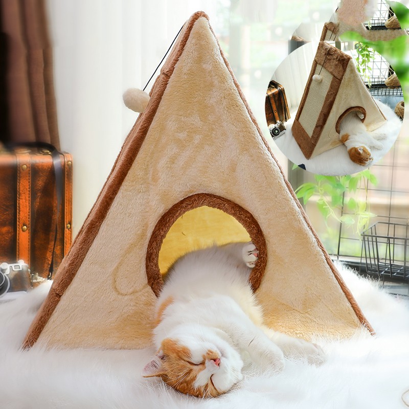 Title 6, Closed Type Warm Cat House In Winter Provides a...