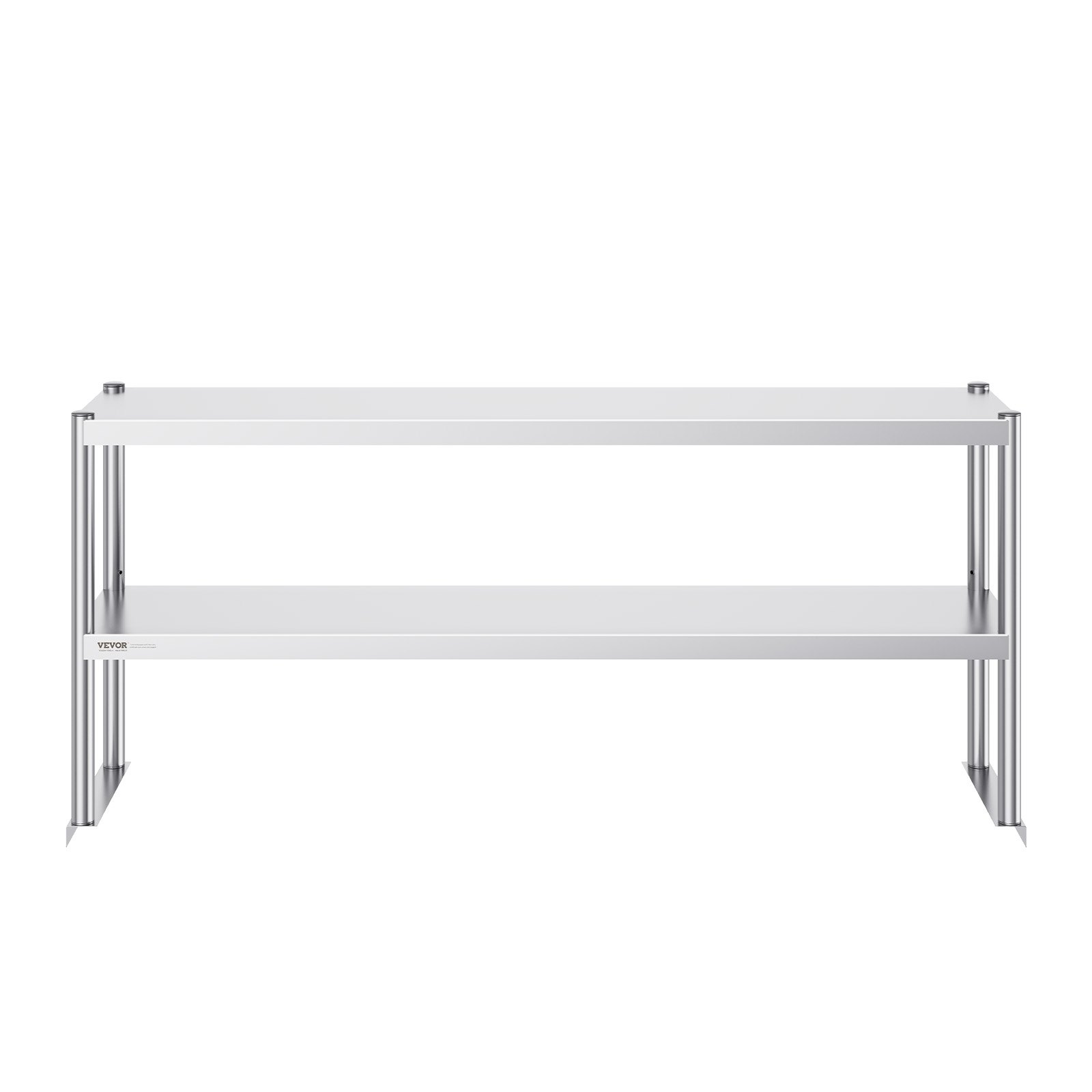 VEVOR Double Overshelf, Double Tier Stainless Steel Overshelf, 12 X 60 Inch Double Deck Overshelf, Height Adjustable Overshelf Prep Work Table For Kitchen, Restaurant And Workshop — foto 8