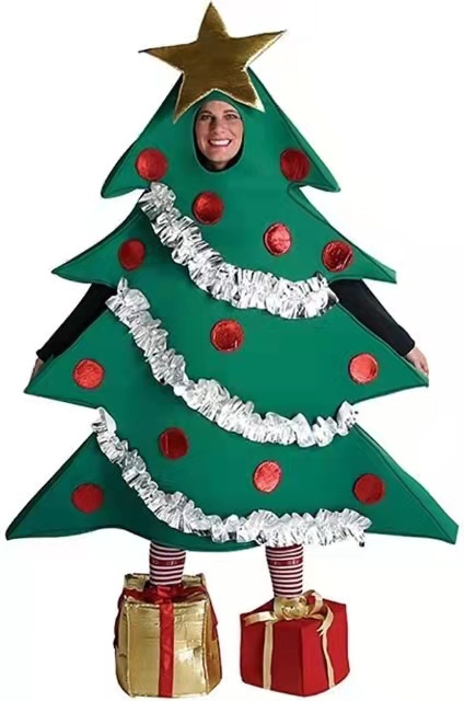 Title 3, Ropa de muñeca de árbol de Navidad puesta en es...