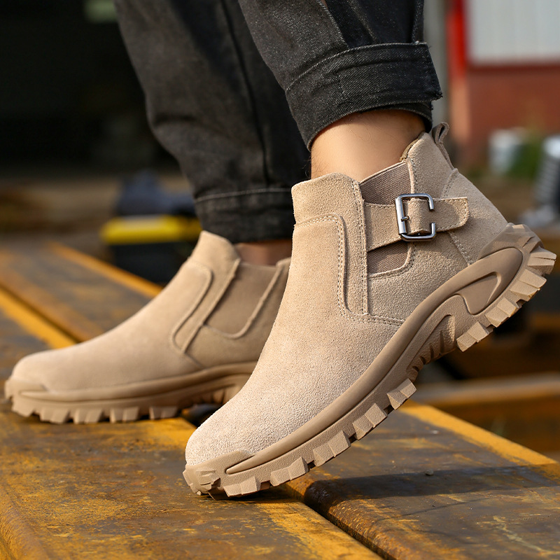 Cowhide Safety Shoes Work Boots