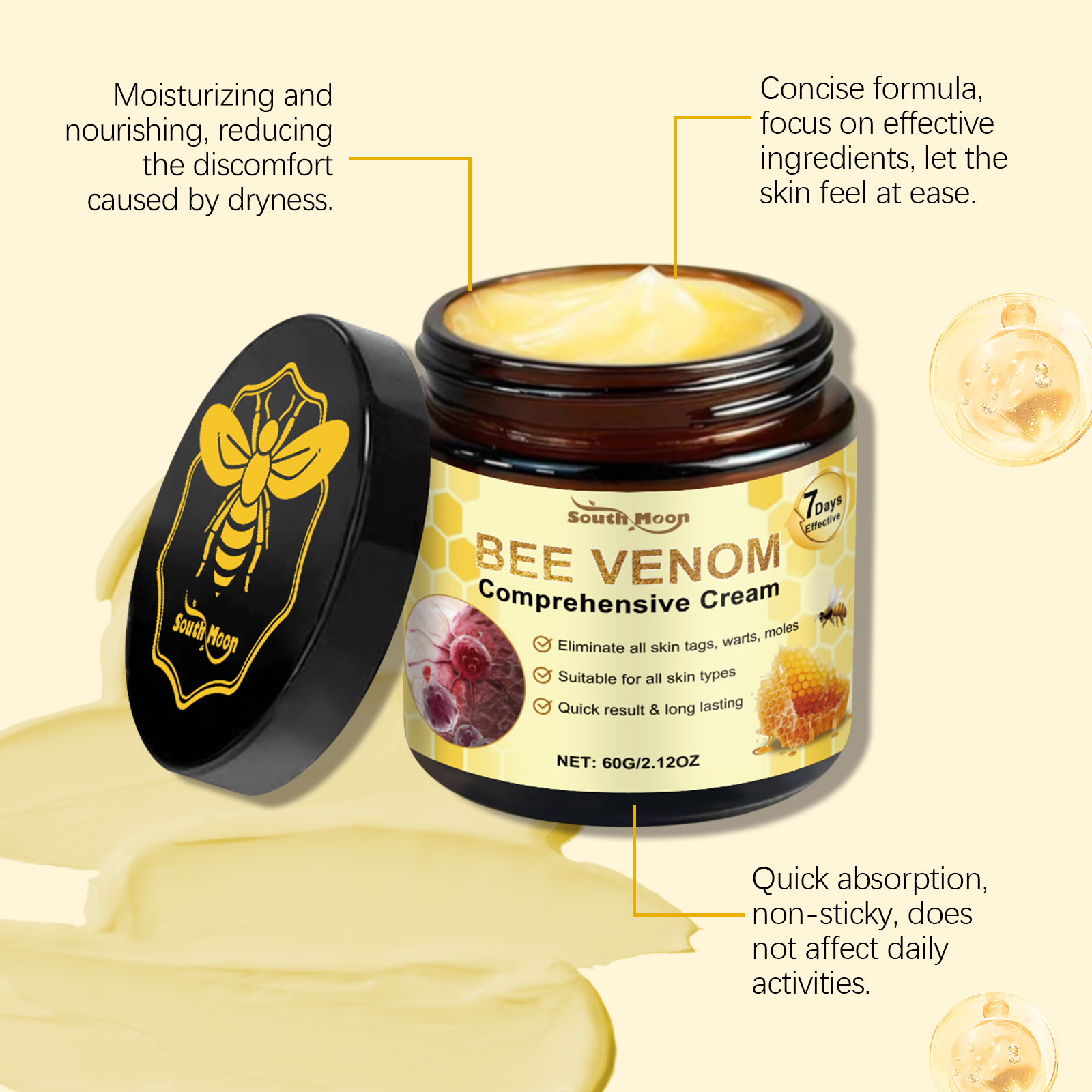 Bee V Enom Skin Care Cream 60g 1 Box — foto 4