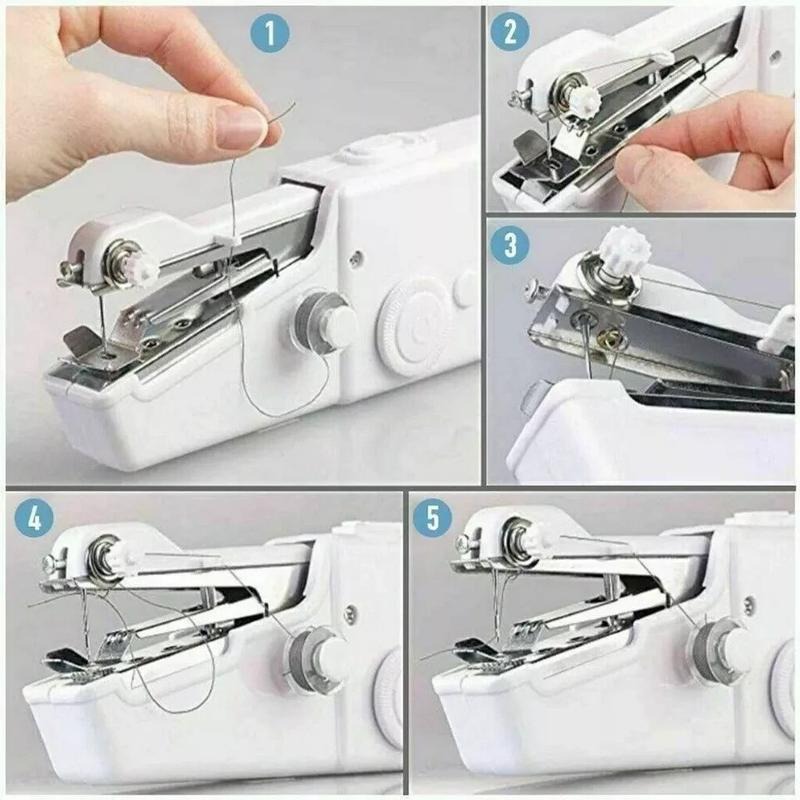 Mini Handheld Cordless Sewing Machine Hand Held Thread Sew Clothes Portable UK — image 5