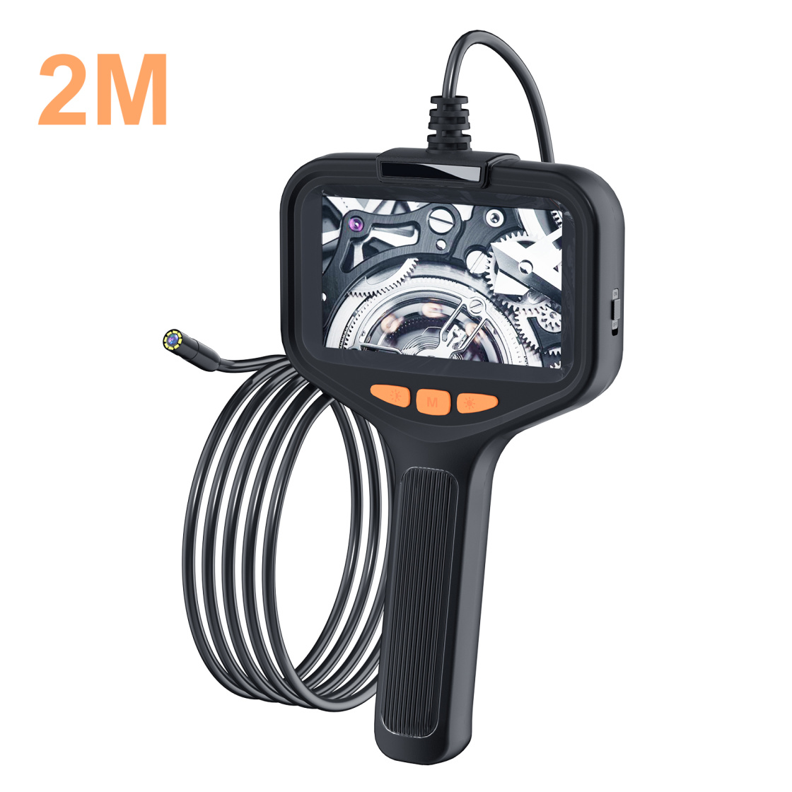 Borescope With Light, Industrial Endoscope Inspection Camera  With Light - 2,5,10m Snake Camera For Automotive, Aircraft, And Pipe Inspection - Portable Boroscope With Led Lighting For Clear 