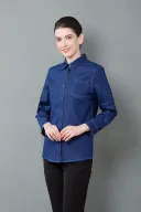 Womens Blue Long Sleeves