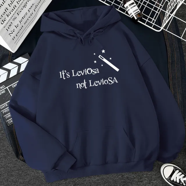 Women's Autumn And Winter Fashion Casual Plus Fleece Hooded Sweater Coat Navy - Shop at LoveMi