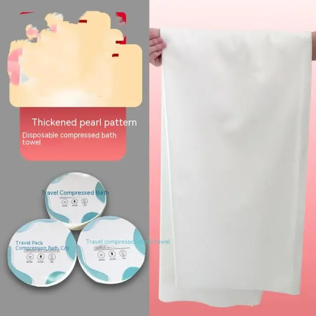 Disposable Compressed Bath Towel For Travel And Business Trip Pearl Pattern 5 Cans - Shop at LoveMi