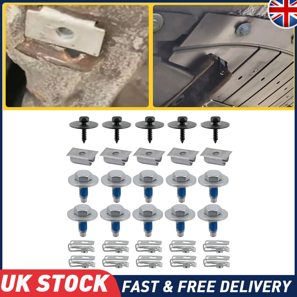 30X FOR MERCEDES-BENZ ENGINE UNDERTRAY CLIPS SCREW UNDER COVER SPLASHGUARD Bolts — image 6
