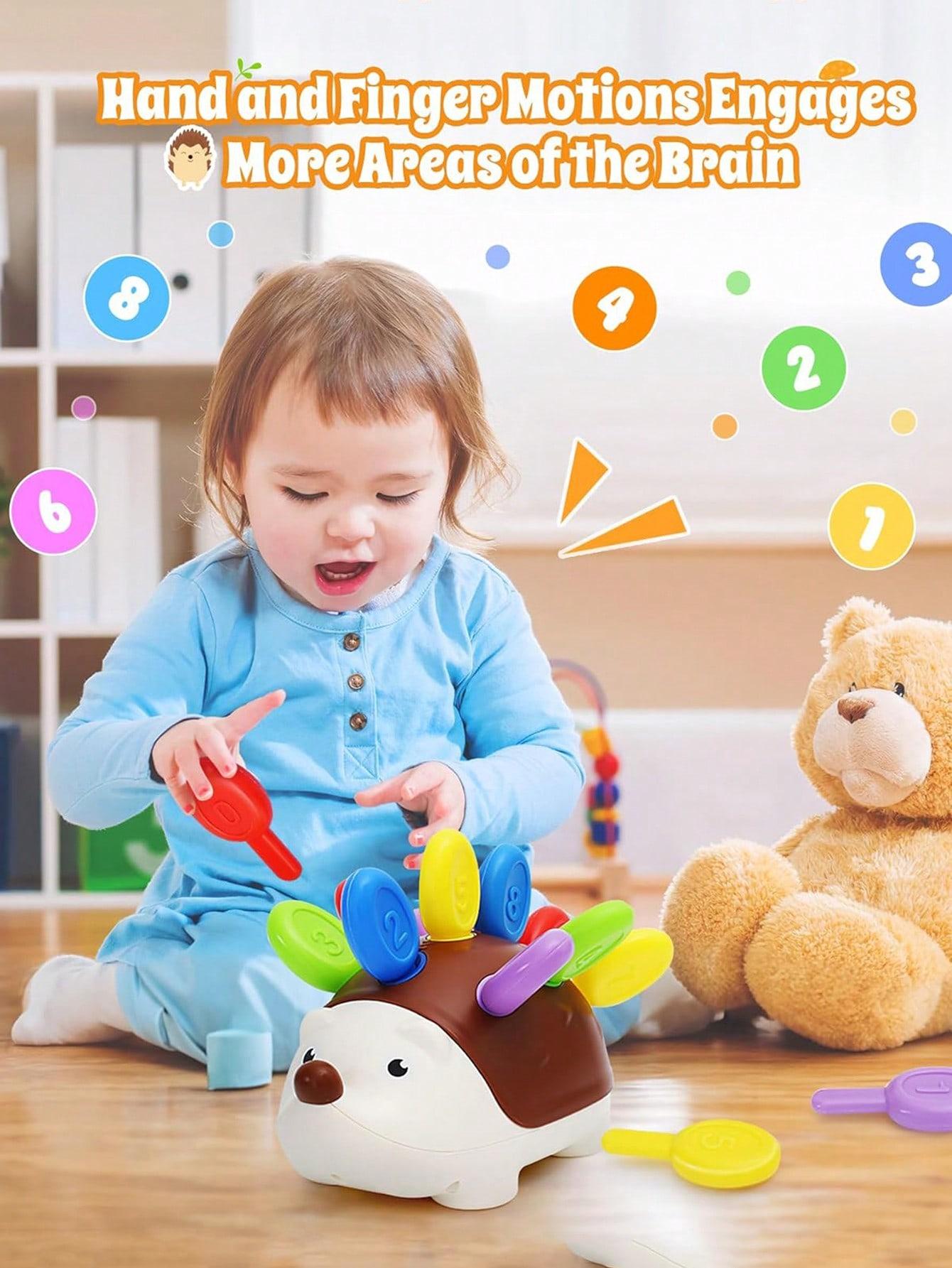 Hedgehog Educational Toy Set1Hedgehog And 10 Colorful Numbered Quills Ideal Birthday Or Christmas Gift For Toddlers Aged 1 -3 4