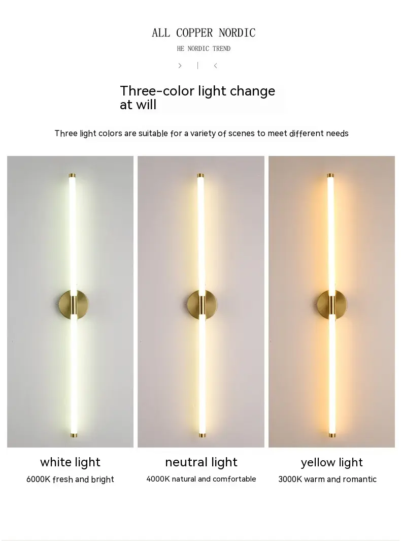 Minimalist Wall Lamp Creative Linear LED Strip