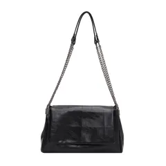 Large-capacity Chain Tote Feminine Fashion Bag - Black - View 1