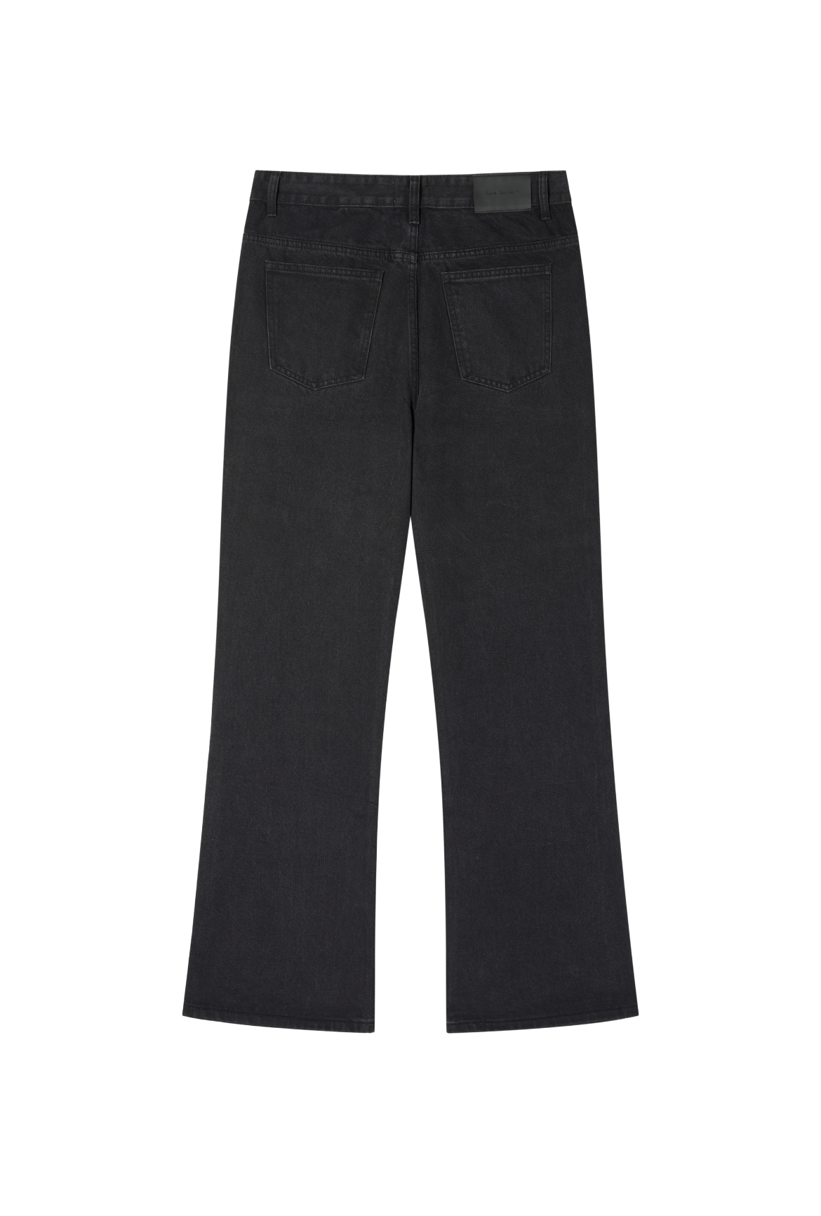 Black Bootcut Jeans Washed Retro Distressed