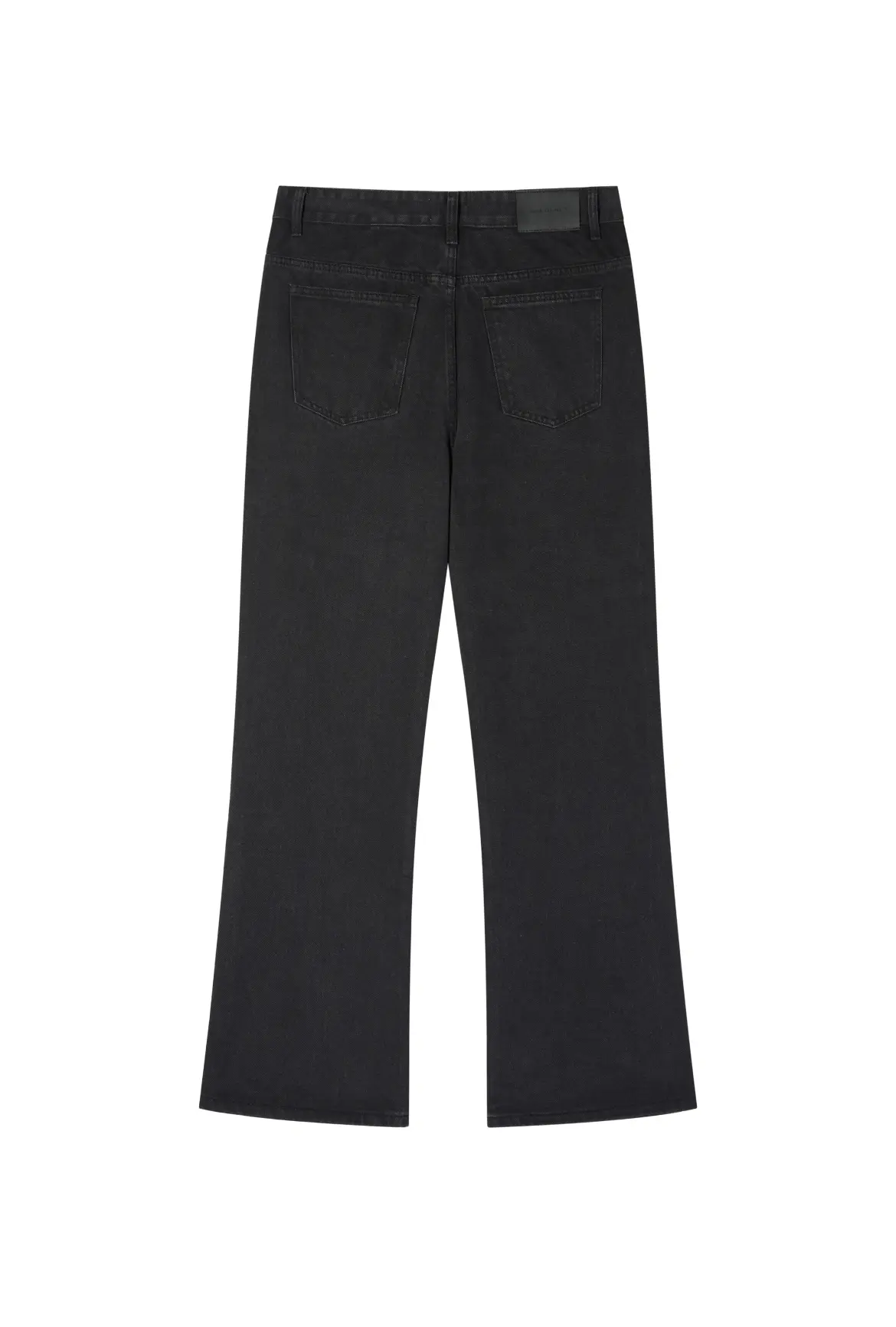 Black Bootcut Jeans Washed Retro Distressed