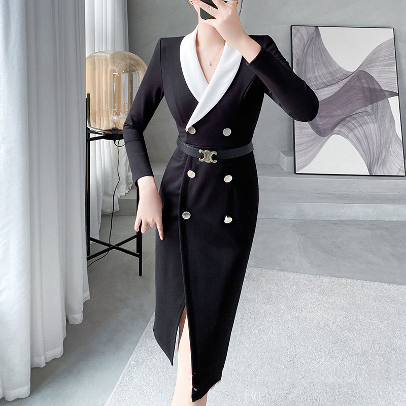 V-Neck Slim Fit Dress, picture 2 of 5