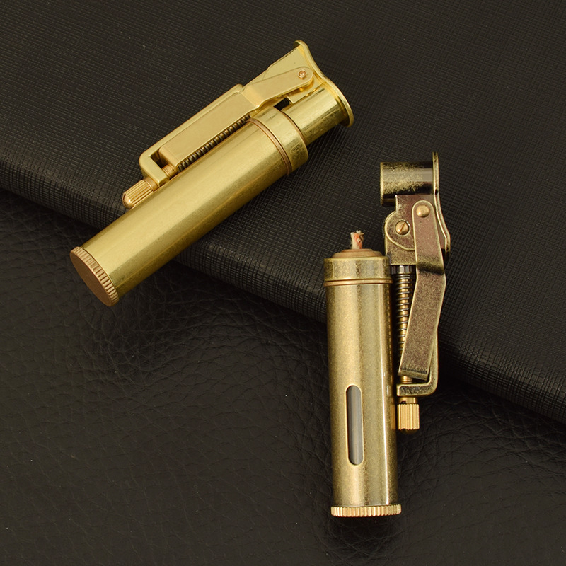 Visual Creative Retro Old-fashioned Grinding Wheel Kerosene Lighter - Image 3