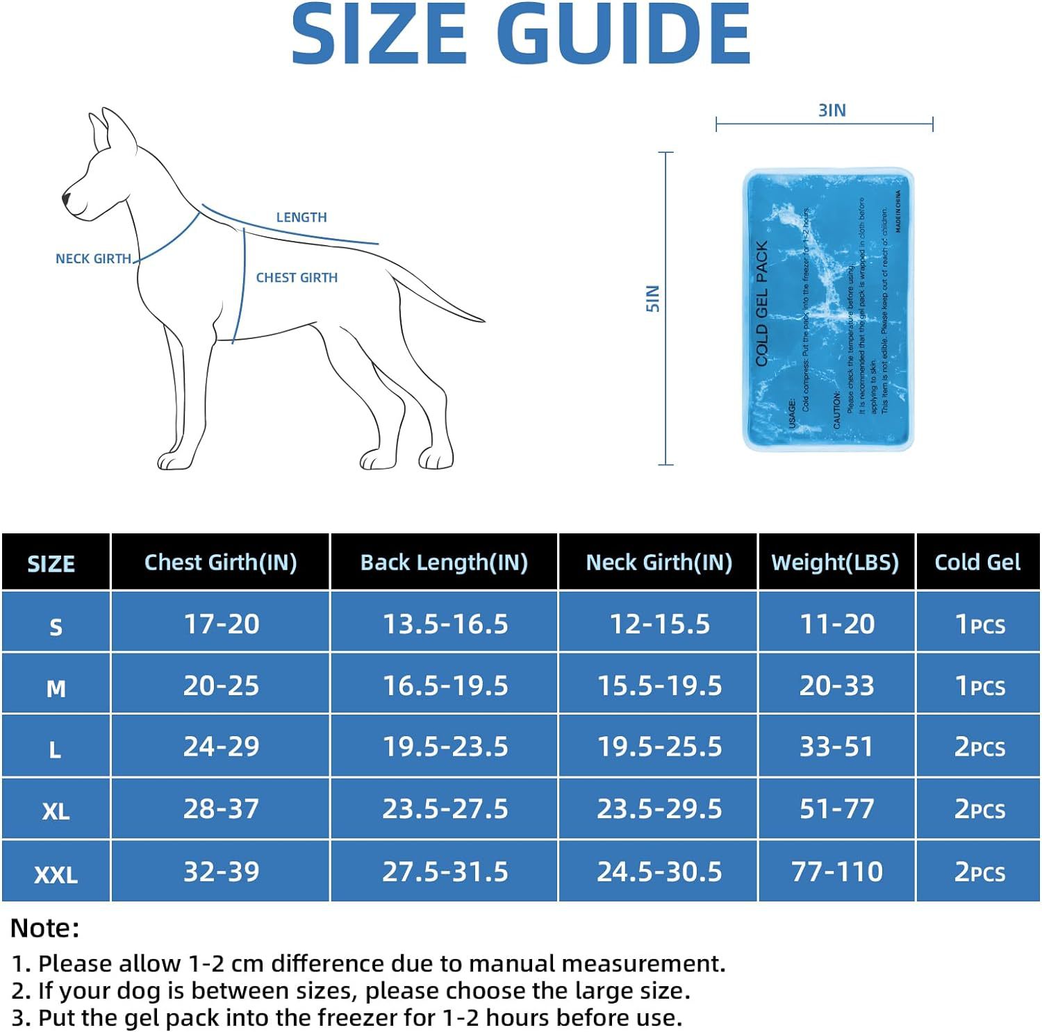 Dog Cooling Vest With Ice Packs, Reflective Adjustable Cooling Vest For Dogs With Leash Ring For Hot Weather Cooling Harness For Large Medium Dogs Grey view 4