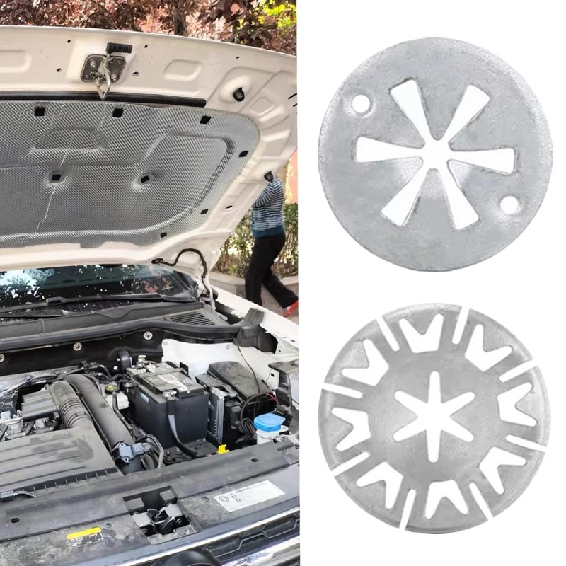 120 Pack Heat Shield Clips Car Exhaust Metal Locking Star Washers Fixing Auto HS — image 2