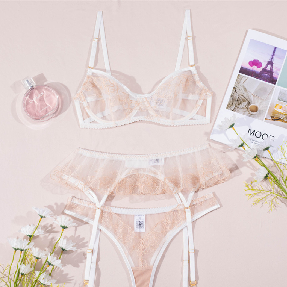 Three point Thin Lingerie Set For Women Skin Tone - Shop at LoveMi