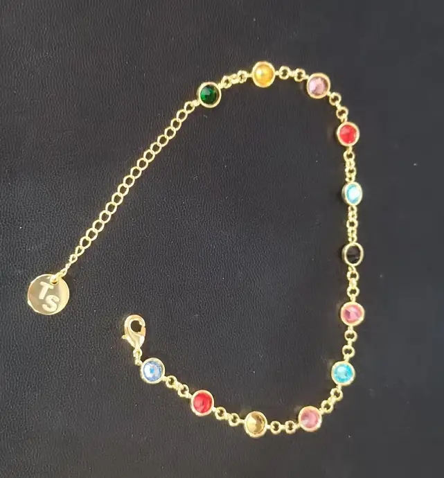 Fashion Inlaid Color Diamond Bracelet