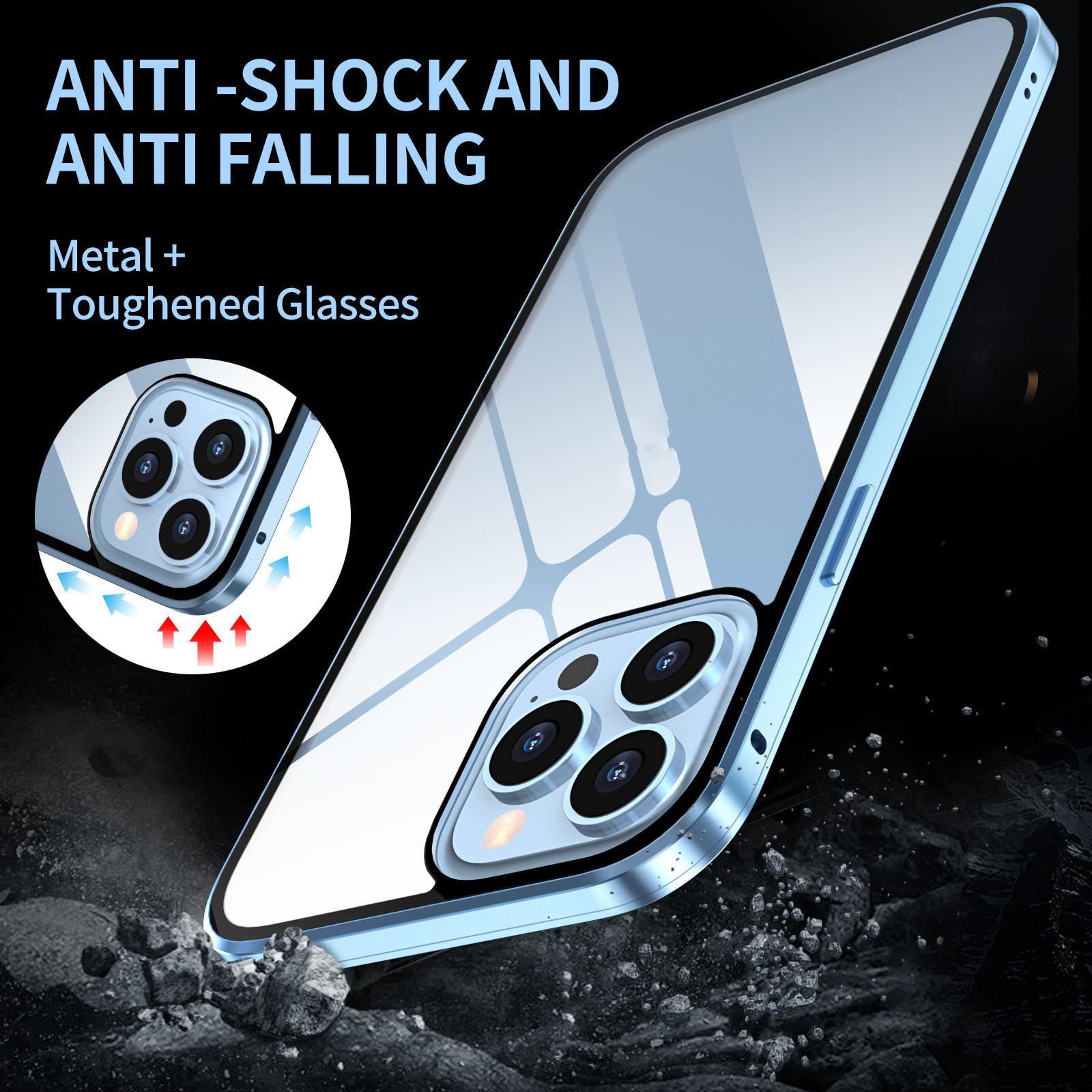 Anti-Privacy Magneto Double Sided Metal Frame Protective Cover - Image 13