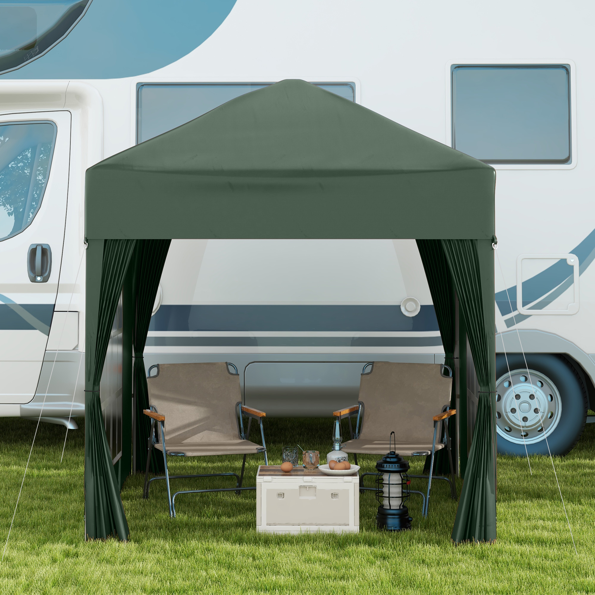 2 X 2-meter Garden Pop-up Pavilion, Wedding Party Tent, Waterproof Sunshade — image 6