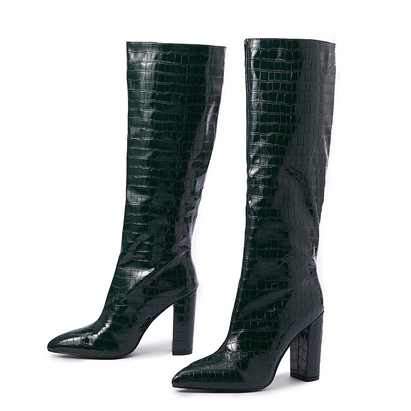 Title 3, Damen Mode Stiefel mit spitzer Zehenpartie und ...