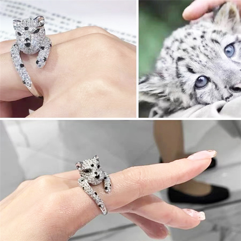 Title 2, Womens Fashion High Sense Leopard Ring, a styl...